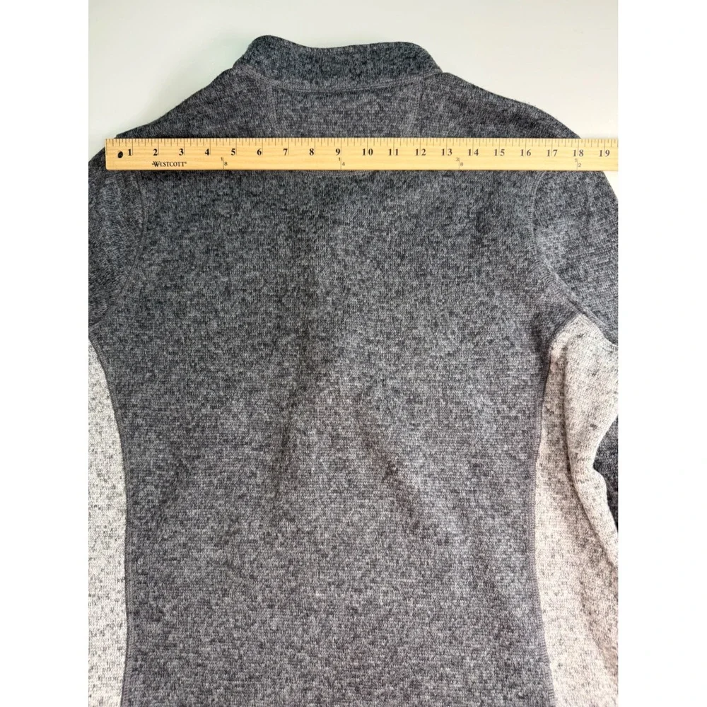 Woolrich Mens 1/4 Zip Sweater Fleece Pullover Gray Heather HMQ0038S L